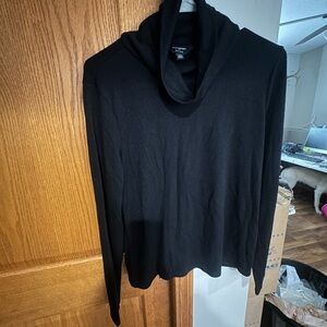 Banana Republic Soft Luxe Black Cowl Neck Sweater